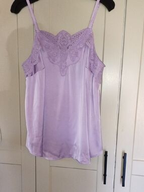 torrid Lavender Lace-Trim Satin Cami